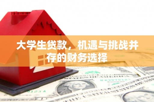 广陵大学生贷款，机遇与挑战并存的财务选择