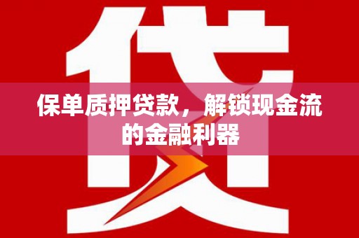 广陵保单质押贷款，解锁现金流的金融利器