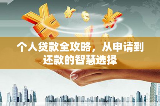 广陵个人贷款全攻略，从申请到还款的智慧选择
