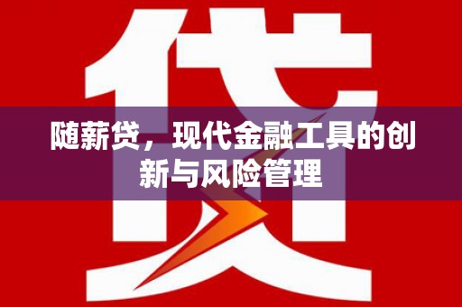 广陵随薪贷，现代金融工具的创新与风险管理