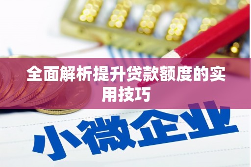 广陵全面解析提升贷款额度的实用技巧
