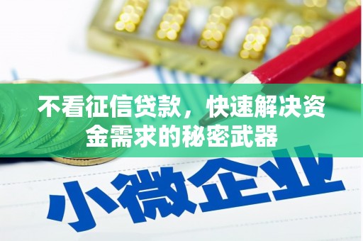 广陵不看征信贷款，快速解决资金需求的秘密武器