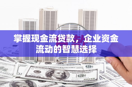 广陵掌握现金流贷款，企业资金流动的智慧选择