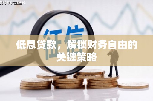广陵低息贷款，解锁财务自由的关键策略
