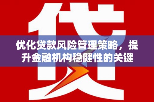 广陵优化贷款风险管理策略，提升金融机构稳健性的关键