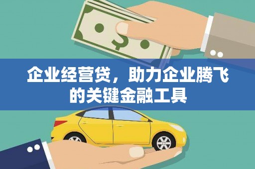广陵企业经营贷，助力企业腾飞的关键金融工具