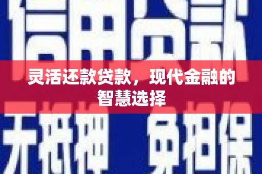 广陵灵活还款贷款，现代金融的智慧选择