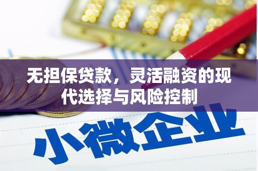 广陵无担保贷款，灵活融资的现代选择与风险控制