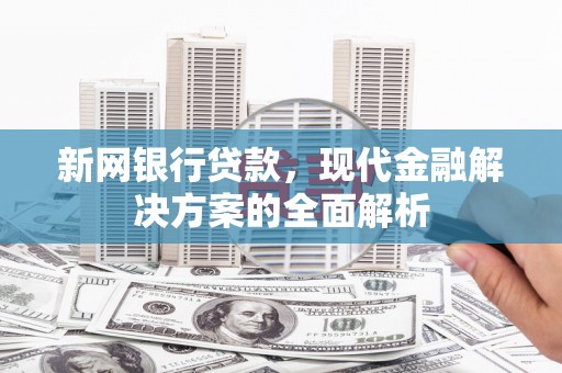 广陵新网银行贷款，现代金融解决方案的全面解析
