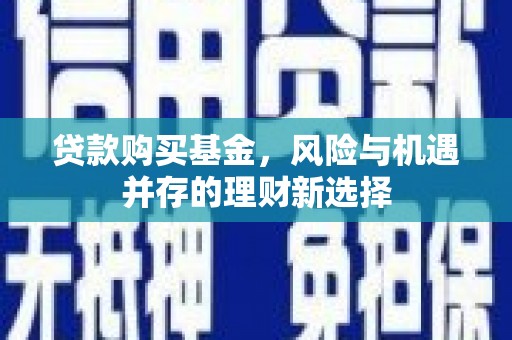 广陵贷款购买基金，风险与机遇并存的理财新选择