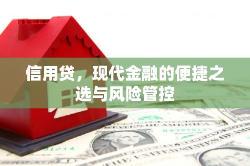 广陵信用贷，现代金融的便捷之选与风险管控